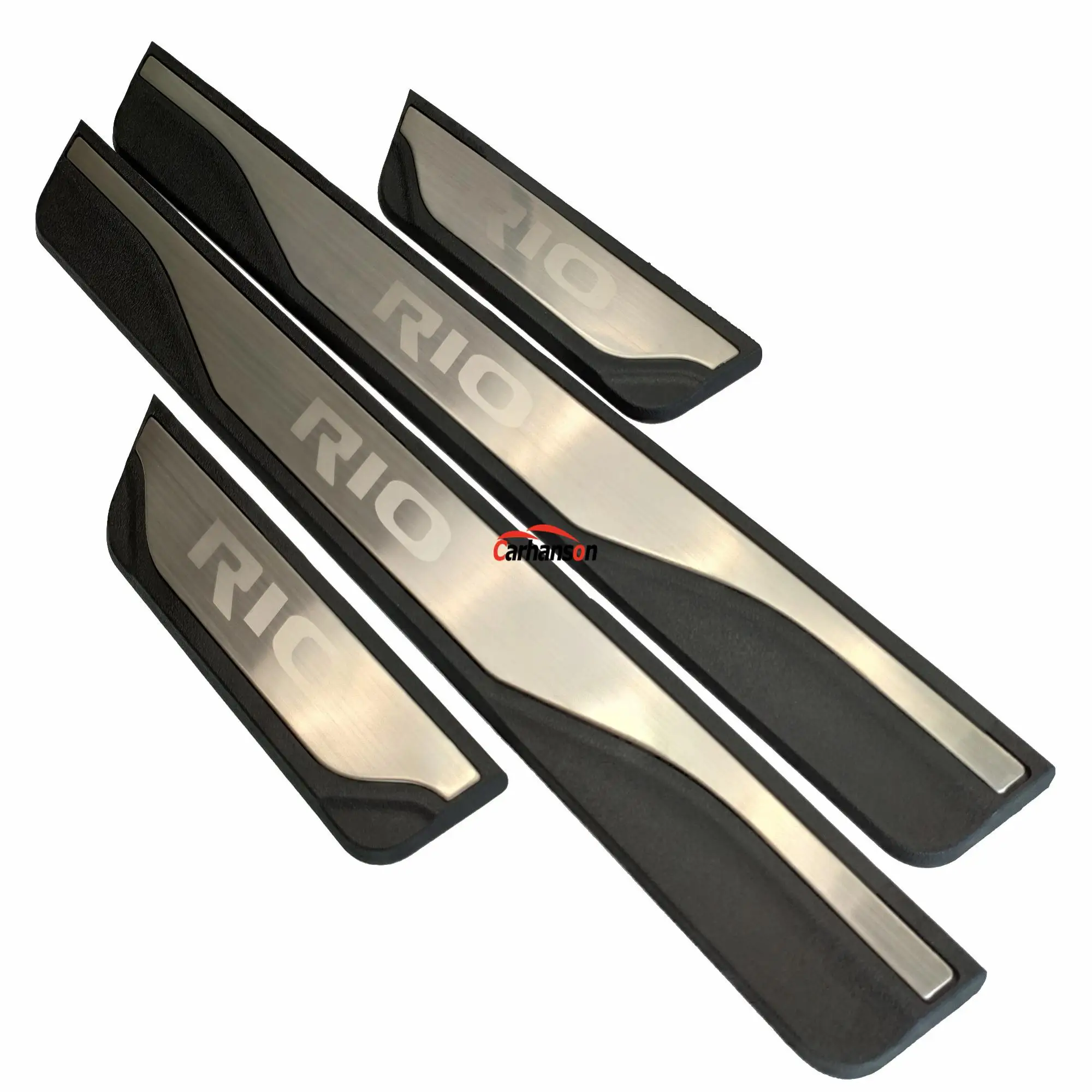 Аксессуары для стайлинга автомобиля Kia Rio K2 Накладка на порог из нержавеющей