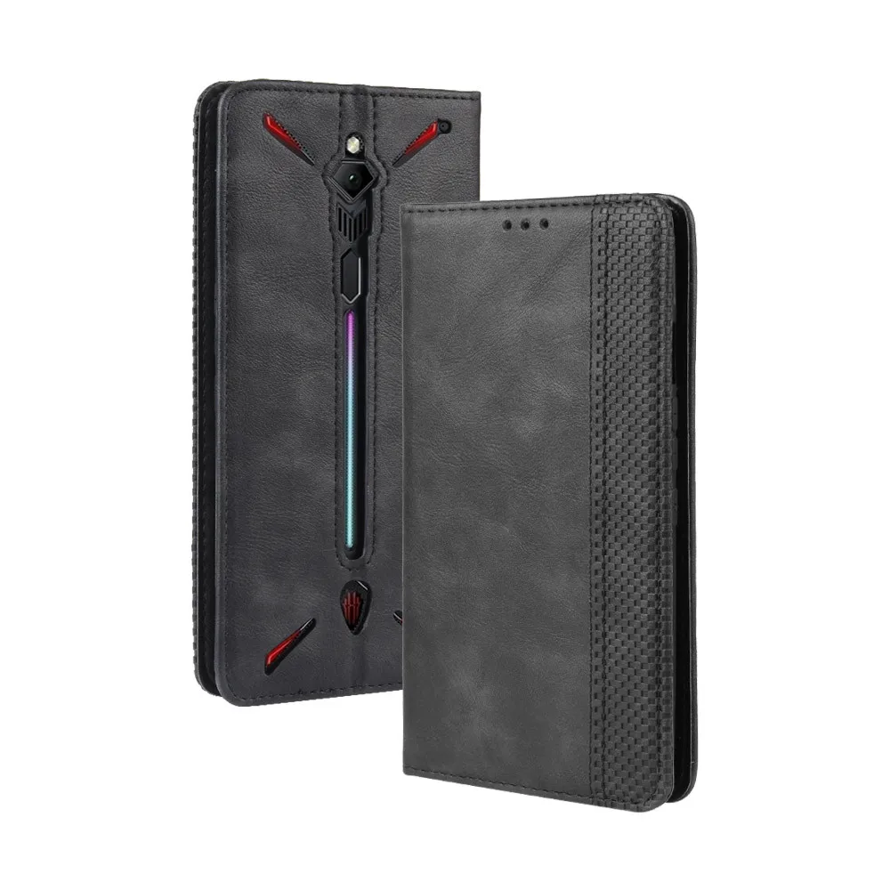 Чехол для телефона ZTE Nubia Red Magic 3 роскошный откидной Чехол-бумажник из