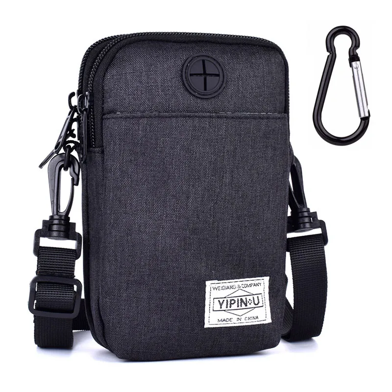 

Travel Neck Pouch Shoulder Satchel Bag Waterproof Card Passport Holder Wallet Protection Security Documents With Carabiner