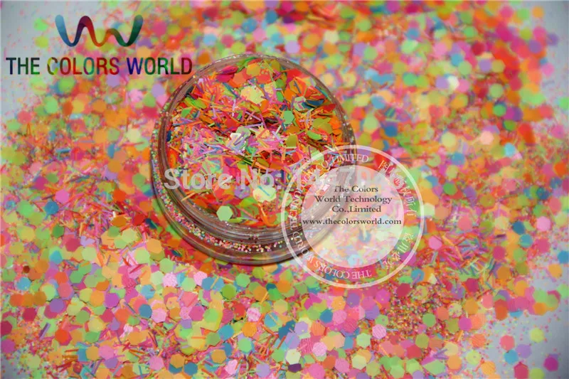 

Mix Neon Colors Solvent Resistant Glitter 1pack=50g