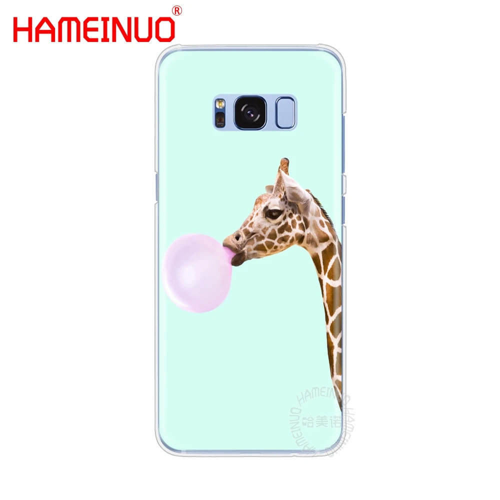 HAMEINUO Жирафы милые животные сотовый телефон чехол для Samsung Galaxy S9 S7 edge PLUS S8 S6 S5 S4 S3 MINI