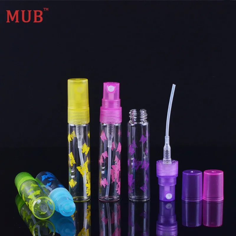 MUB 6 мл (6 шт./лот) Модный стеклянный мини флакон для парфюма с распылителем