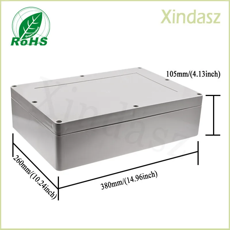 

10pcs/lot (XD-F11)380*260*105mm plastic electronics enclosures plastic enclosures