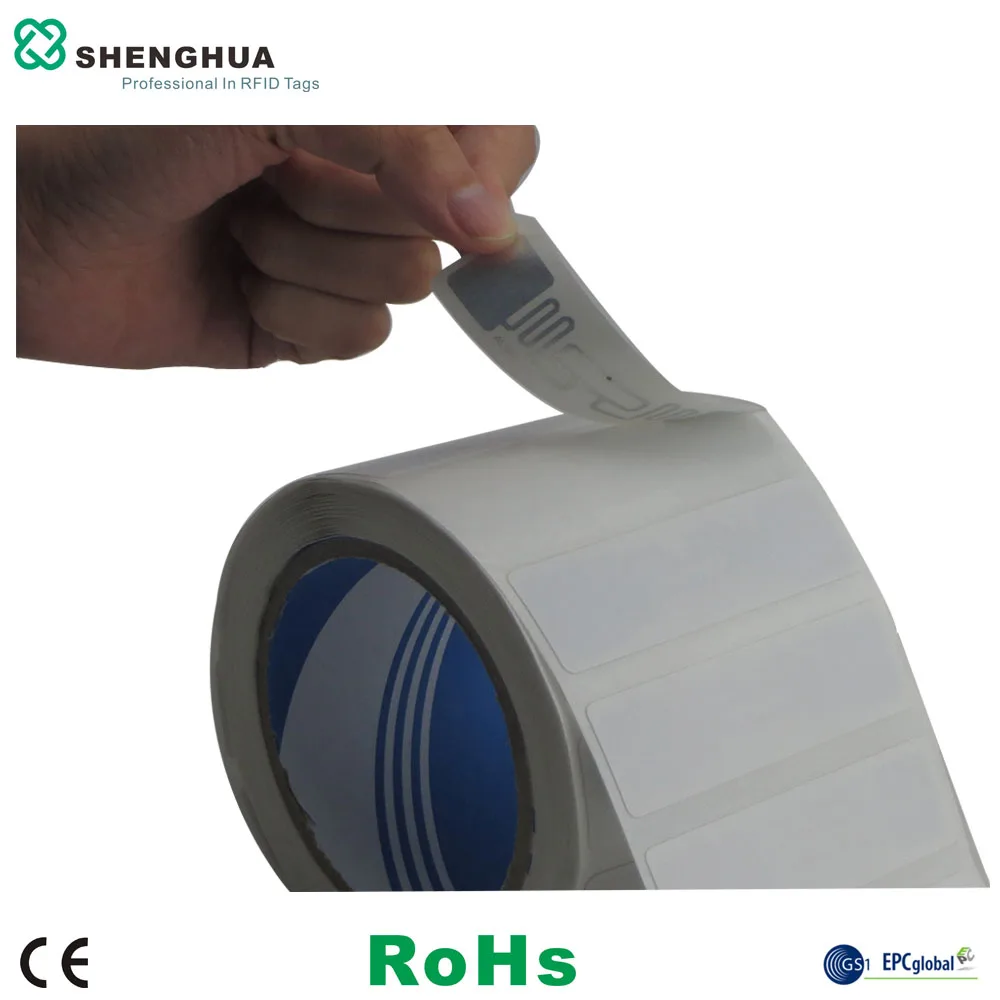 

50 шт./упак., стикер, печатная одноразовая идентификация, UHF, пассивная RFID-метка с чипом Alien H3