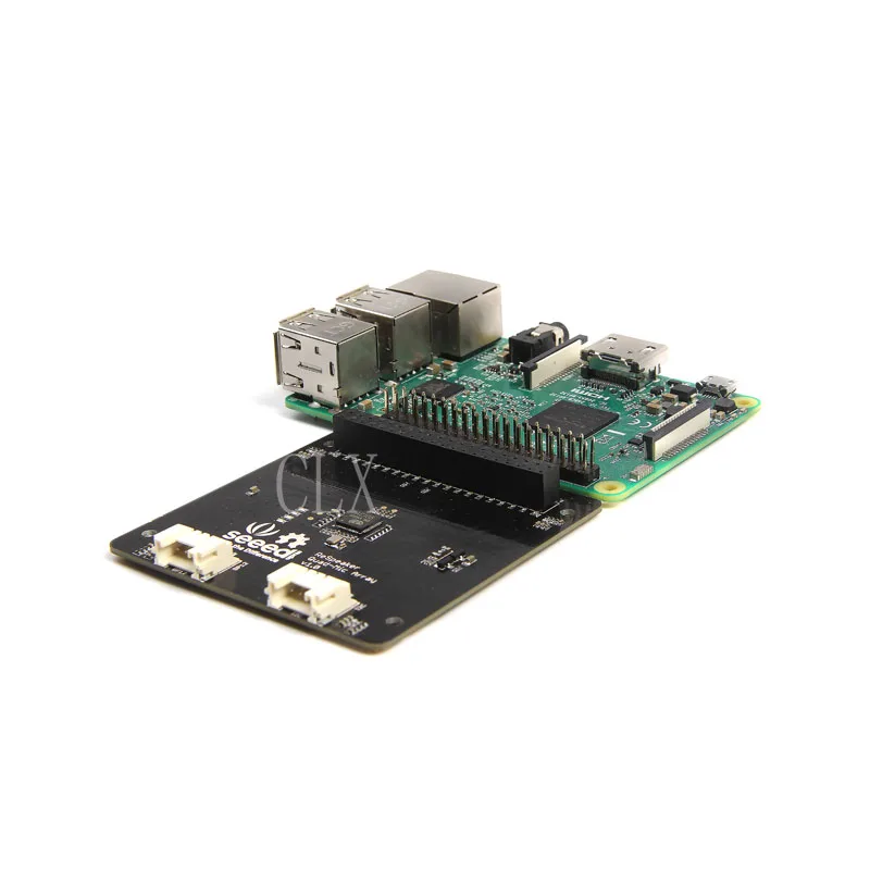 ReSpeaker 4-Mic массив для Raspberry Pi 4 микрофона AI Voice Quad-микрофон Плата расширения pi 3B/4B |