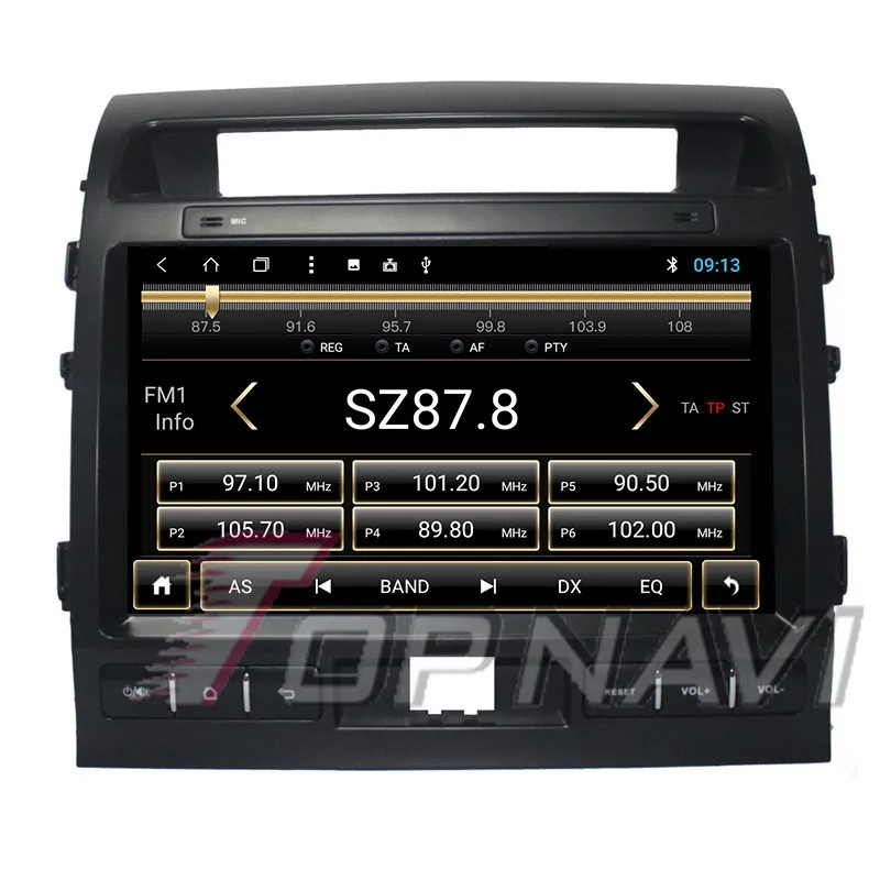 Система навигации транспортного средства для Toyota Land CRUISER 2007 2008 2009 2010 2011 2012 2013 10,1 ''android 8,1 Topnavi автомобиля Magnitol