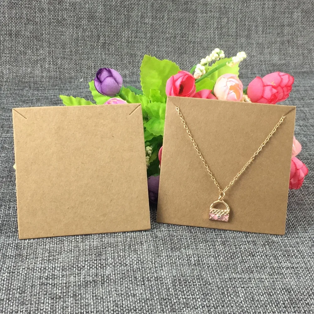 Карточки подвески из крафт бумаги 200 шт./лот пустые коричневые карточки для