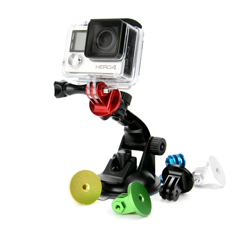 SnowHu для Gopro аксессуары CNC алюминиевый сплав адаптер крепление go pro hero 9 8 7 6 5 4 xiaomi yi 4K