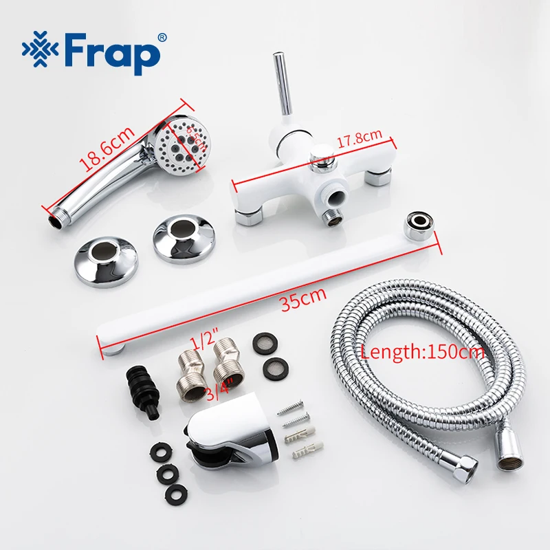 Frap Набор смесителей для ванной комнаты смеситель душа ванны насадка с