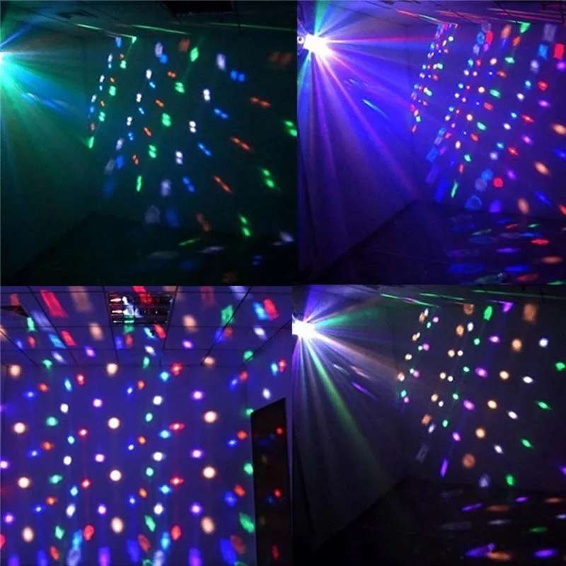 Светодиодный RGB Авто/Звуковое управление DMX512 стробоскоп сценический светильник ing DJ диско бар вечерние 7 каналов с дистанционным светильник 6 Вт AC90-240V