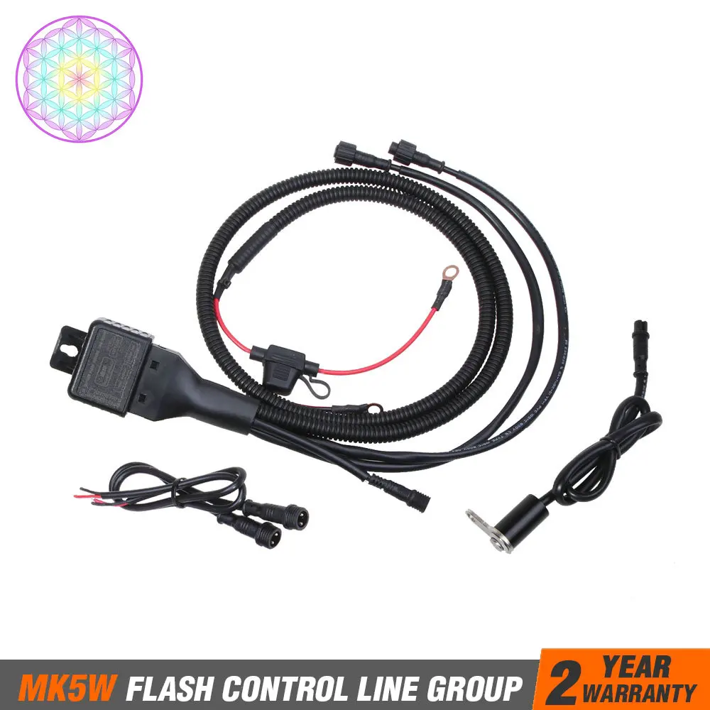 

1 set Flash Control Line Group Switch for automotive car work light spotlight flashlight with multi MODES