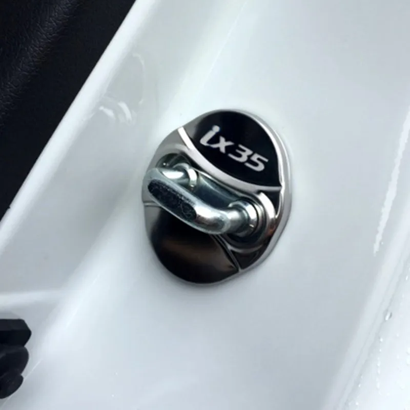Для hyundai ix35 Solaris аксессуары 4 шт. крышка дверного замка автомобиля из нержавеющей стали для стайлинга автомобилей