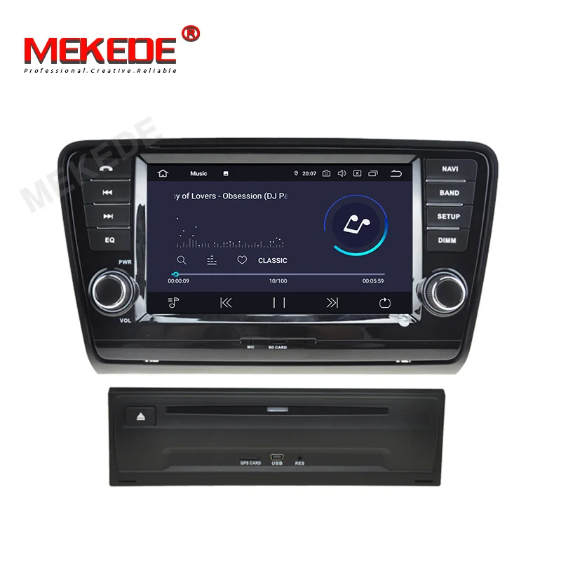 Android 9 0 8 &quot2din автомобильный gps Навигатор Радио Coche плеер для SKODA Octavia 2013 2018 A8 с wifi