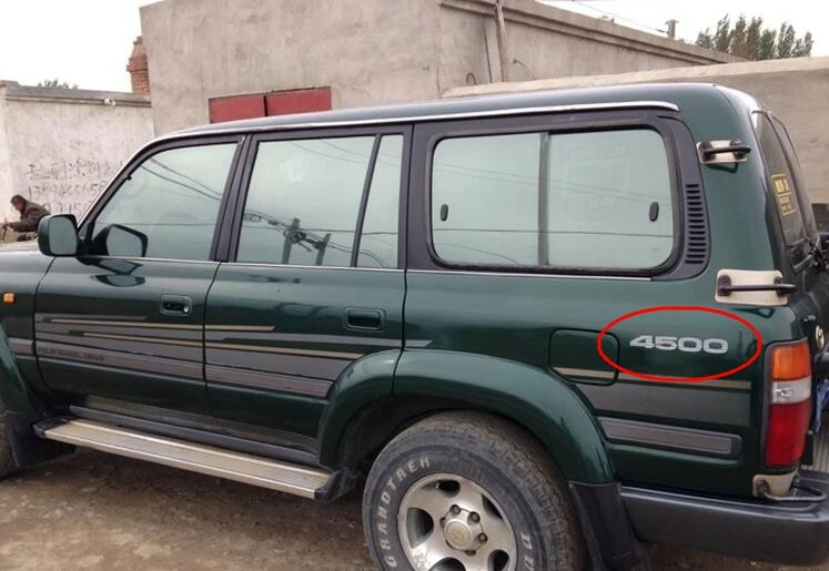 Наклейка на кузов автомобиля эмблема для Toyota Land Cruiser FJ80 FJ100 LC80 LC100 4500EFI 4700EFI аксессуары 2 цвета