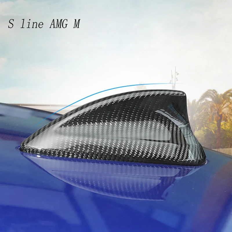 Автомобильный Стайлинг из углеродного волокна антенна в форме плавника акулы