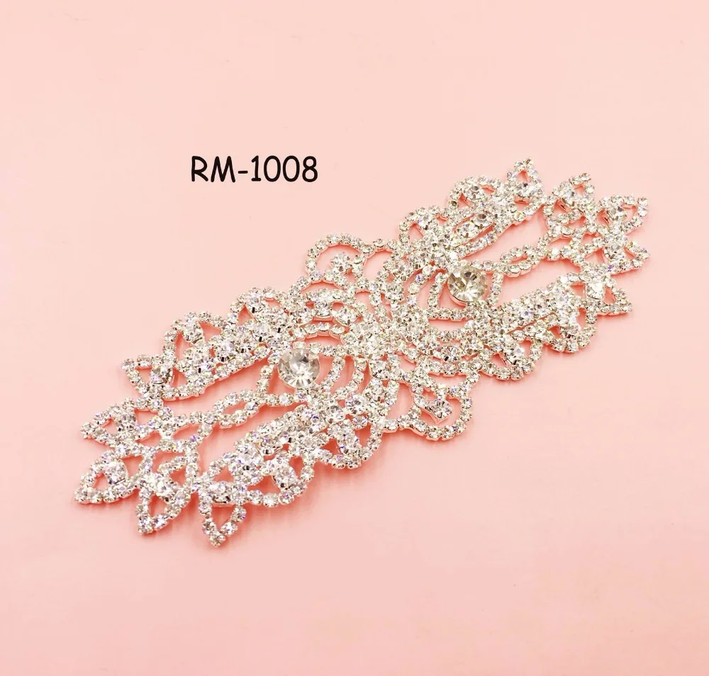 Бесплатная доставка RM 1008 Свадебные платья с плоской задней частью украшенные