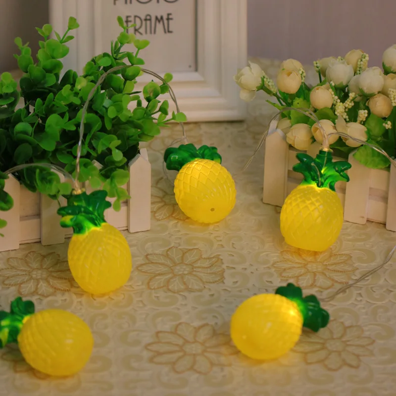 Гирлянда 2021 светодиодная с ананасами Рождественский садовый праздничный