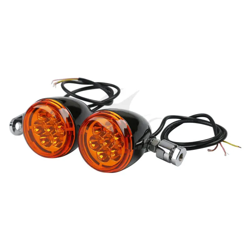 МОТОЦИКЛ хром черный поворотники огни и кронштейн для Harley Dyna Street Fat Bob FXDF FXDB XLH883 Hugger XL1200C