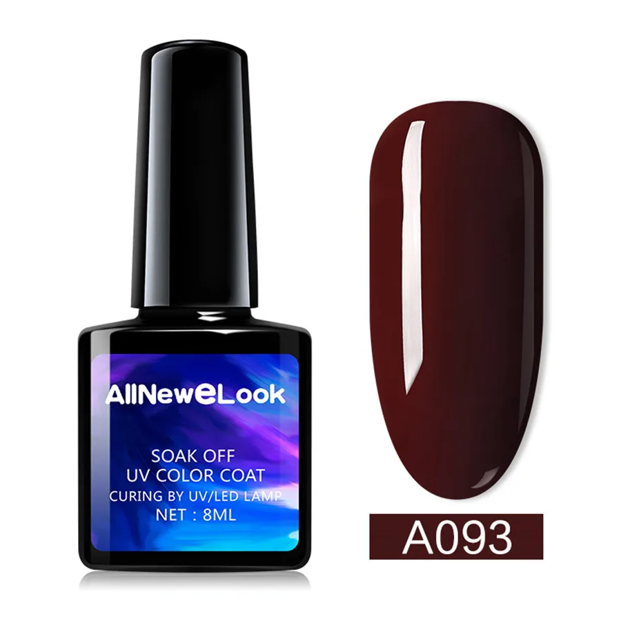A093 Набор из полигеля allneweook для ногтей, УФ Гель-лак для художника, светодиодный акриловый лак для ногтей, долговечный, не впитывается, 8 мл, 120 цветов - Цвет: A093