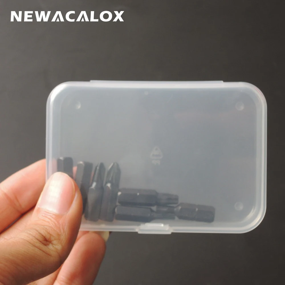 NEWACALOX 10 шт. SMD SMT винт для шитья рыболовный крючок компонент ящик для хранения инструментов PP Прозрачный Электронный пластиковый ящик для инструментов