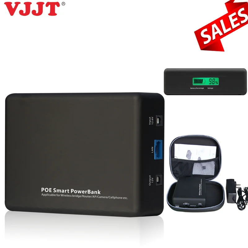VJJT 7500 мАч батарея Портативное зарядное устройство источник питания poe умный