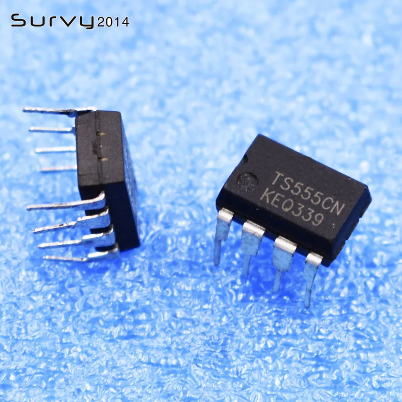 10 шт./лот TS555CN TS555 TS555IN DIP8 555 IC|Интегральные схемы| |