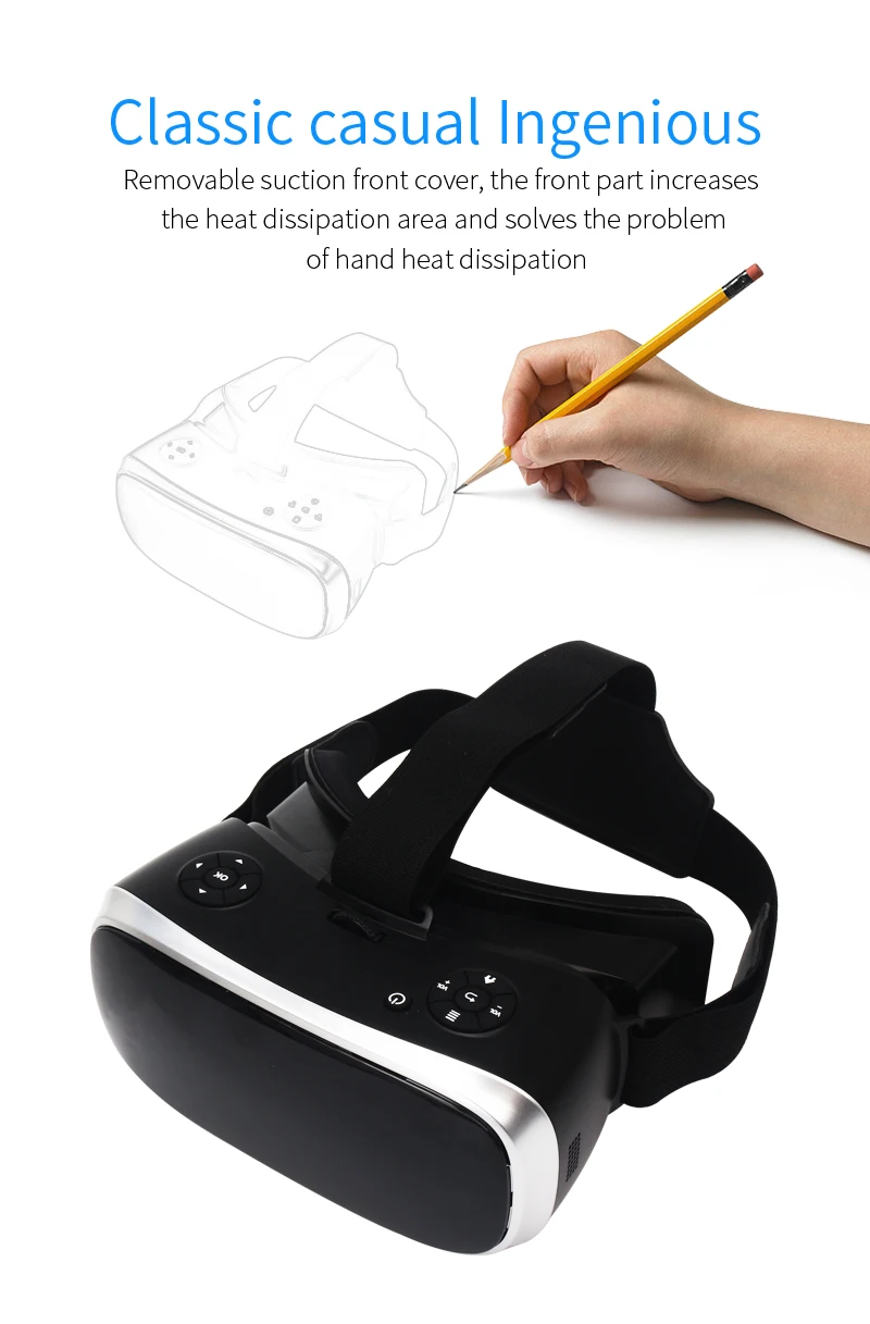 VR все-в-одном гарнитура виртуальной реальности 3D Glasse 2K 2560*1440 120 FOV 2,4 GHDMI видео Bluetooth USB порт TF слот с геймпадом