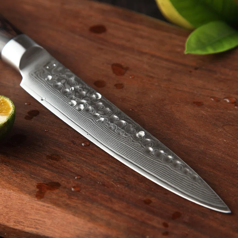XINZUO 5 &quotНож VG10 Дамасская сталь японские кухонные ножи шеф повара кованые