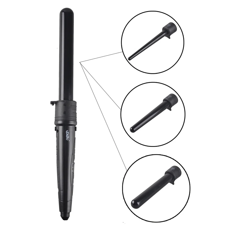 Набор для завивки волос профессиональная плойка со сменными 3 деталями с