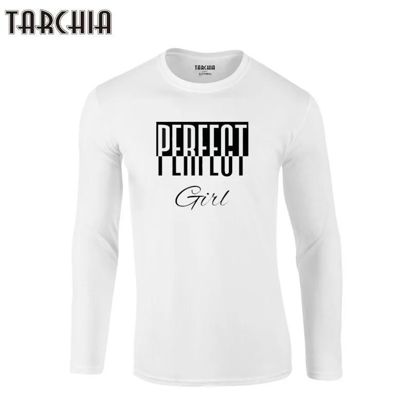 Футболка TARCHIA с длинным рукавом и круглым вырезом новинка 2021 идеальная одежда для
