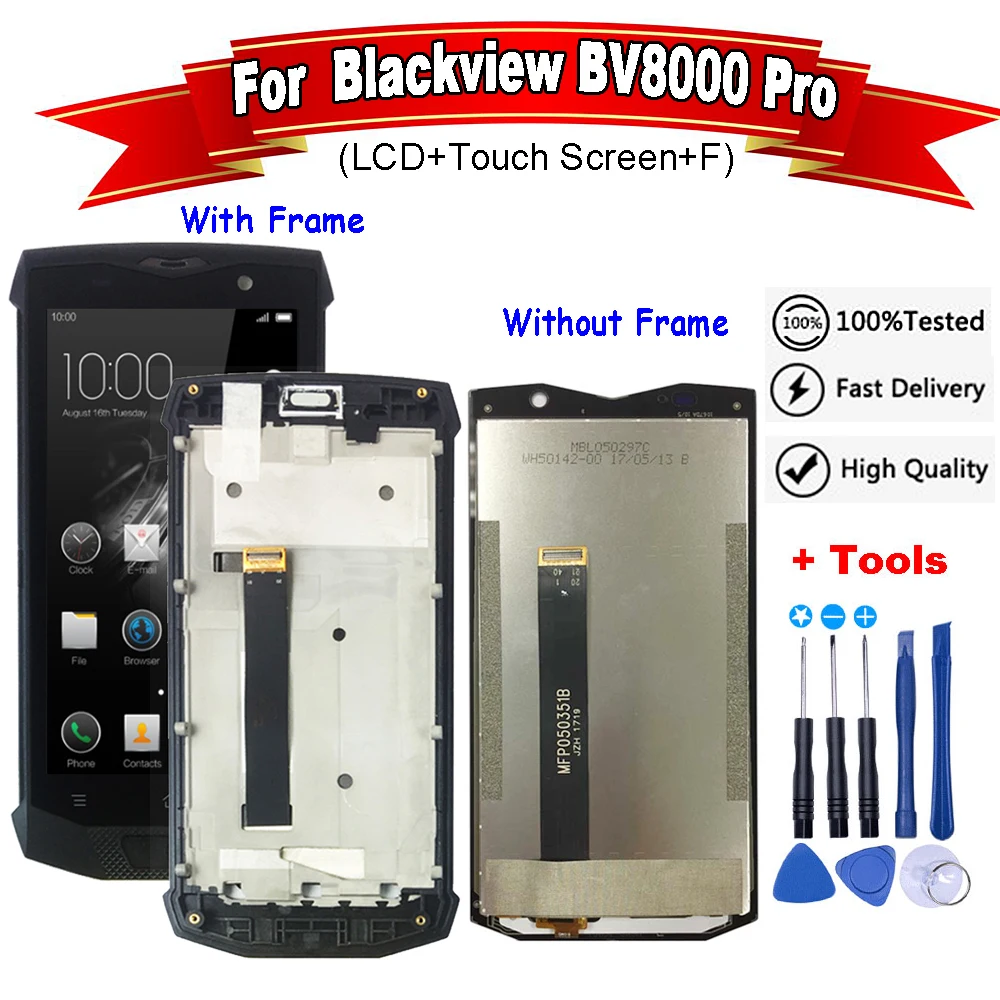 Для Blackview BV8000 Pro ЖК дисплей Дисплей + кодирующий преобразователь сенсорного