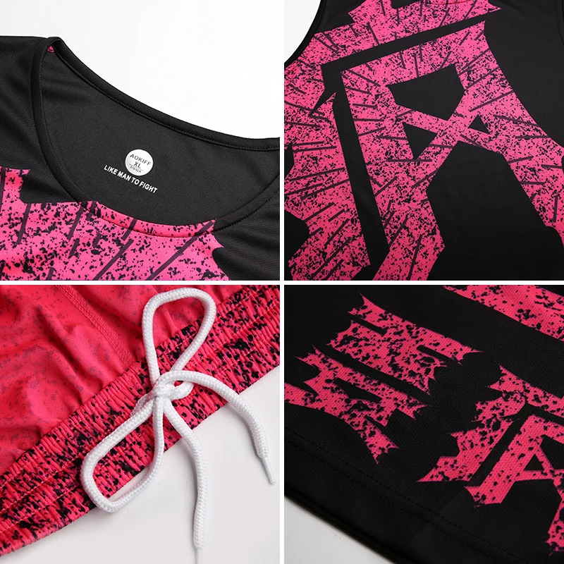 Мужской женский баскетбольный трикотажный тренировочный костюм спортивный