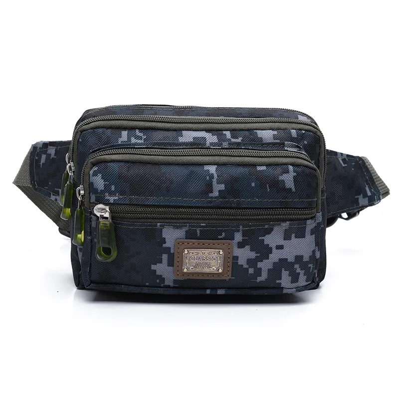 MYNOS Camouflage Large Capacity Four layers Waist Bags For Men Travel Fashion Canvas Chest Shoulder Bag Outdoor Male |