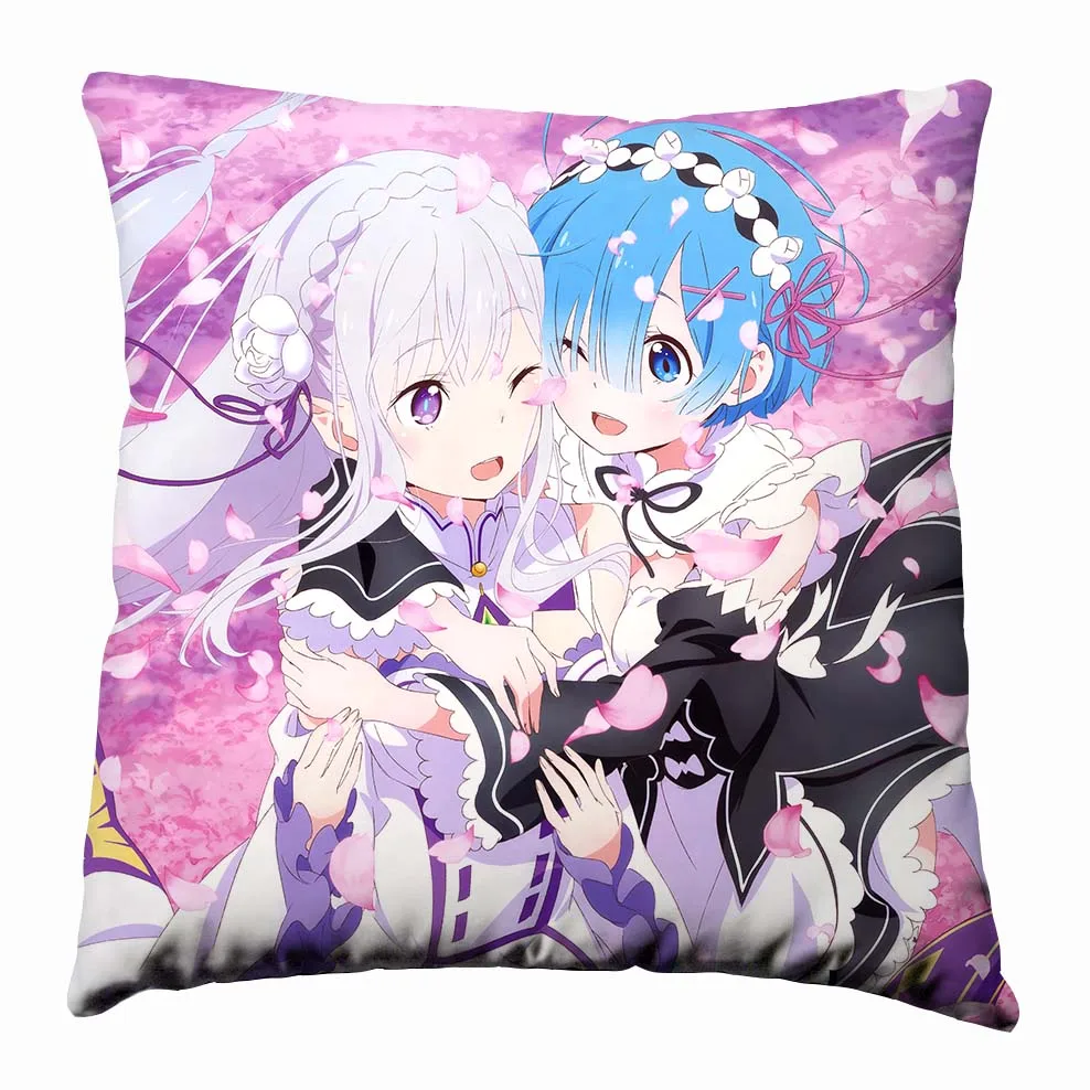 Аниме Манга Re Zero kara Hajimeru Isekai Seikatsu подушка 40x40 см наволочка сиденье постельные принадлежности Подушка 010