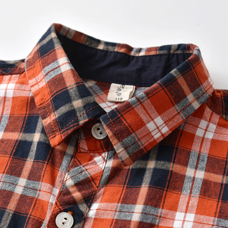 Детские школьные блузки для маленьких мальчиков красные рубашки Camisa в
