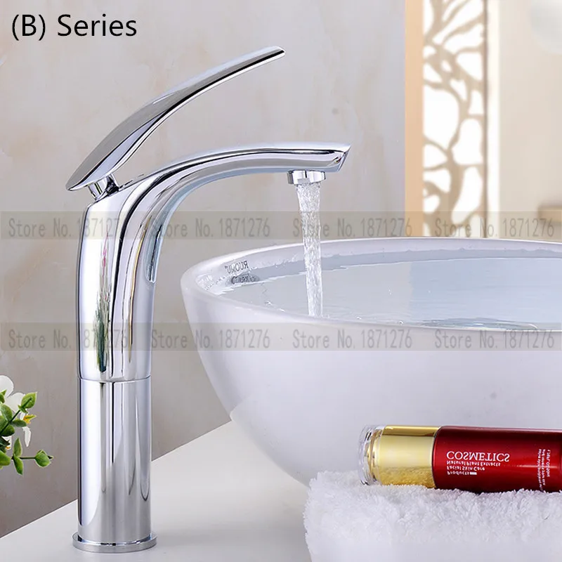 Горячий новый цвет ванной кран бассейна латуни водопад / хром белый Античный