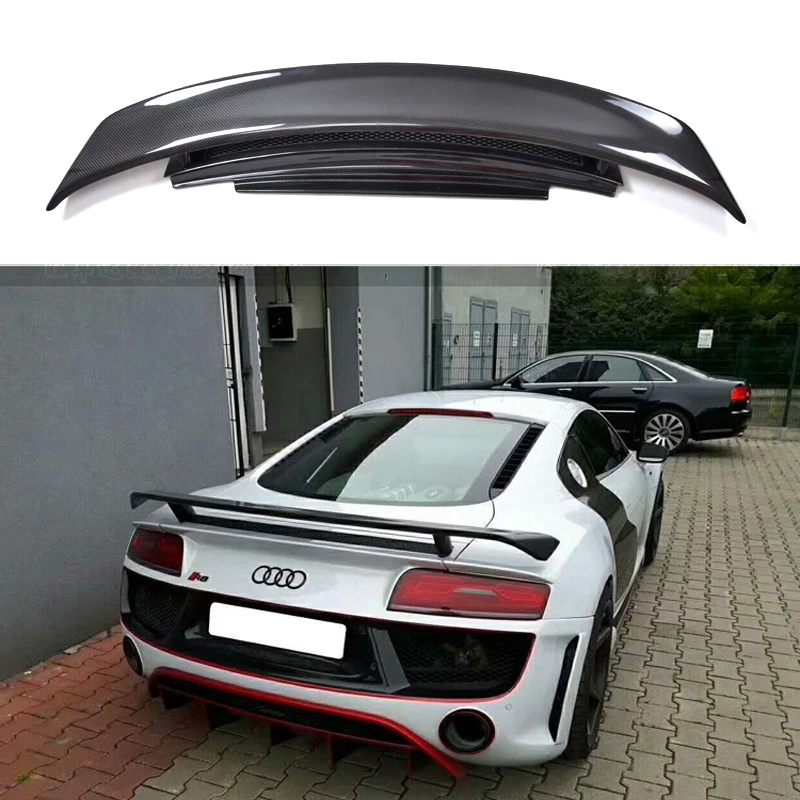 Оригинальный Z ART GT углеродного волокна задний спойлер для Audi R8 2007 2015 заднее крыло