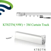 Dooya smar Electrical Curtain Motor KT82TN Remote Control 100-240V 50/60MHZ+ 3M Customizable Aluminum Curtain Rail Track