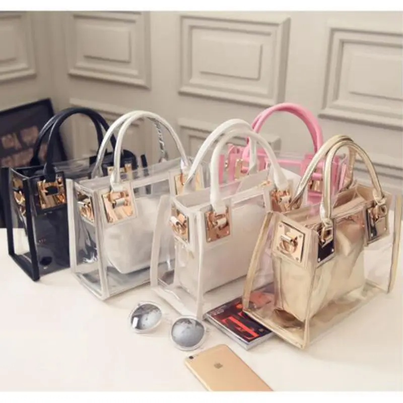 2020 Новая роскошная Брендовая женская прозрачная сумка из прозрачного ПВХ