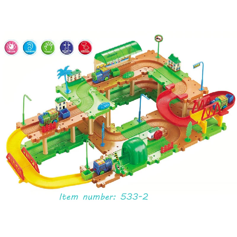 Magical DIY racing track set Big Size High Quality Cheap race accessories with light and music gift for children boy girls |