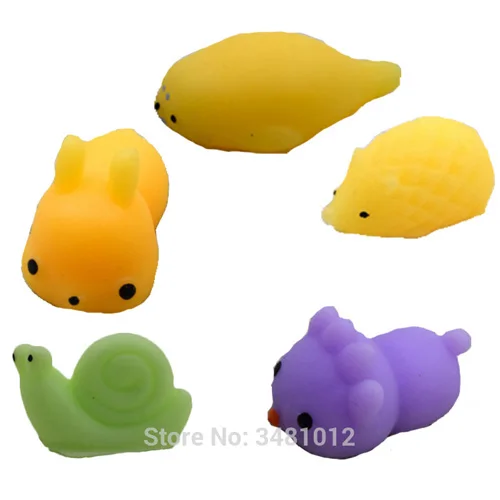 squishy mochi 2 5 шт./компл. мягкий при нажатии Mochi Cat антистрессовые кальсоны Акула мягкии Kawaii животные антистресс рельеф забавные игрушки для детей - Цвет: squishy mochi 2