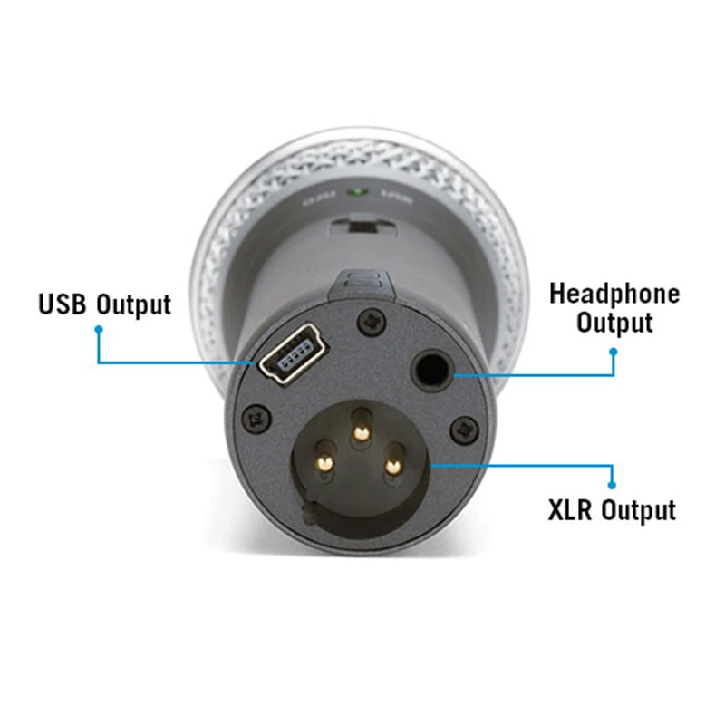 100% Оригинальный Портативный динамический USB микрофон Samson Q2U с XLR и ввода/вывода