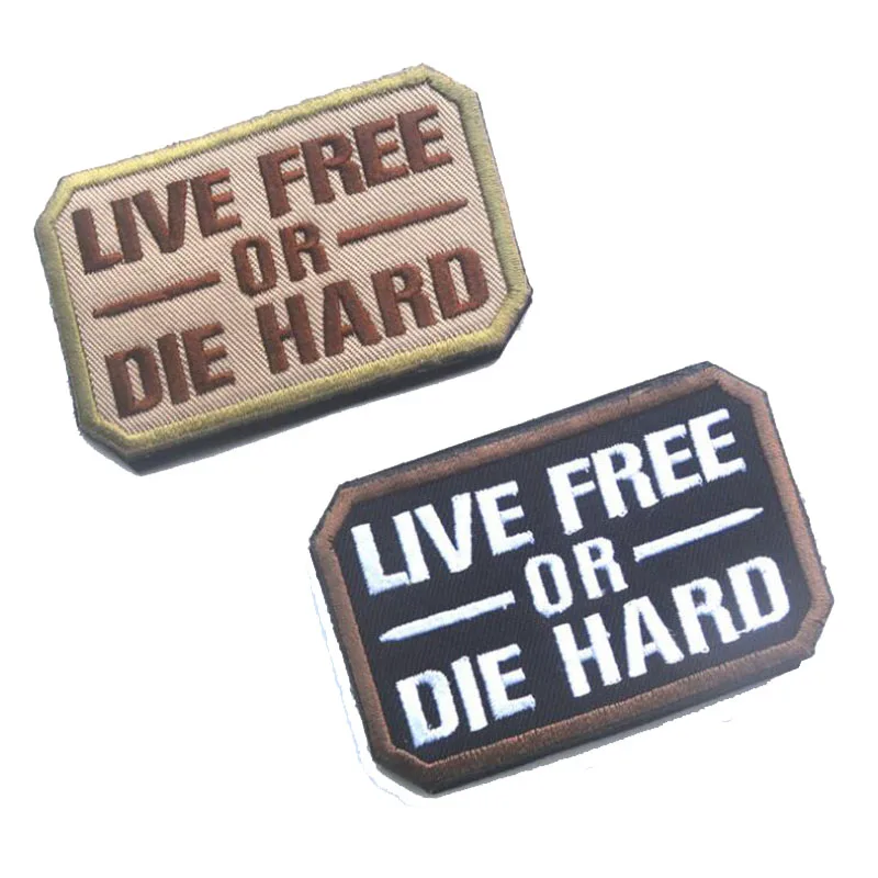 Suining Dead Live Free или Die Hard 3D вышивка повязки Тигр желчного пузыря длинный Вэй 4 не бесплатно военный значок Одежда патч в виде шляпы