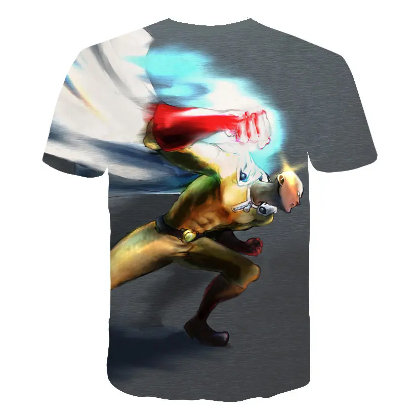 Новая модная футболка ONE PUNCH MAN, толстовки, аниме ONE-PUNCH Man, футболка с 3D рисунком, Мужская футболка, Genos Saitama, летние футболки для косплея
