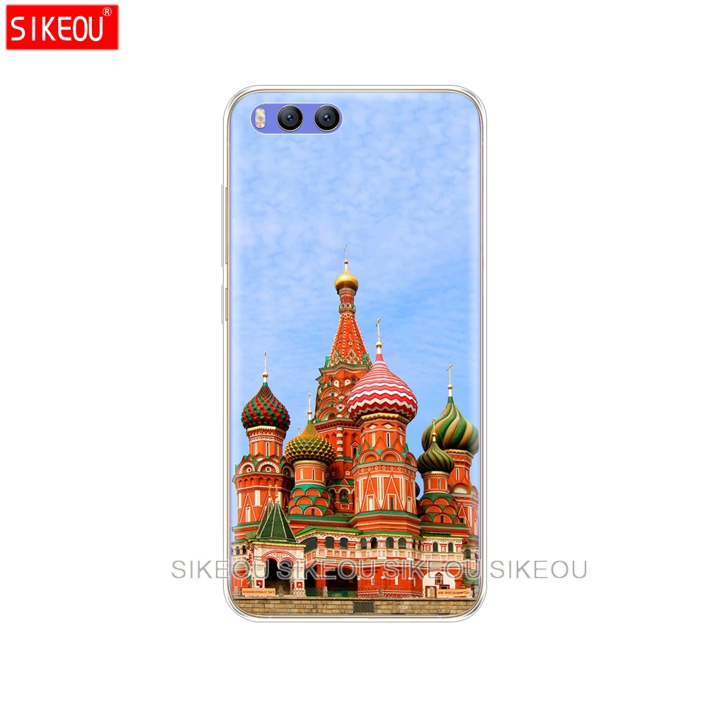 Силиконовый чехол накладка для Xiaomi Mi 8 8SE A1 A2 5 5S 5X 6 Mi5 MI6 NOTE 3 MAX Mix 2 2S русской Москвы и