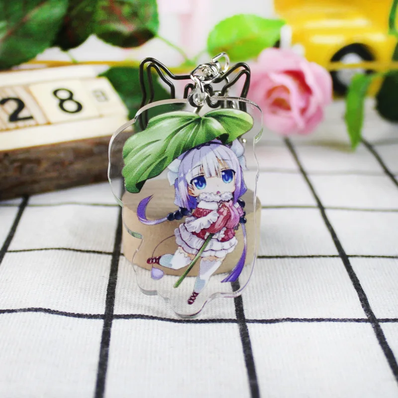Аниме Miss Kobayashi's Dragon Maid Косплей брелки модные Kanna мультфильм Tooru брелок ювелирный