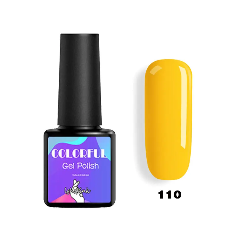 110 Lghzlink УФ Гель-лак набор все для маникюра Полупостоянный Vernis верхнее покрытие УФ светодиодный Гель-лак замачиваемый ногтей художественный Гель-лак для ногтей - Цвет: 110