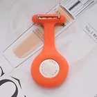 Часы Карманные детские, силиконовые, с брошью, на батарейке