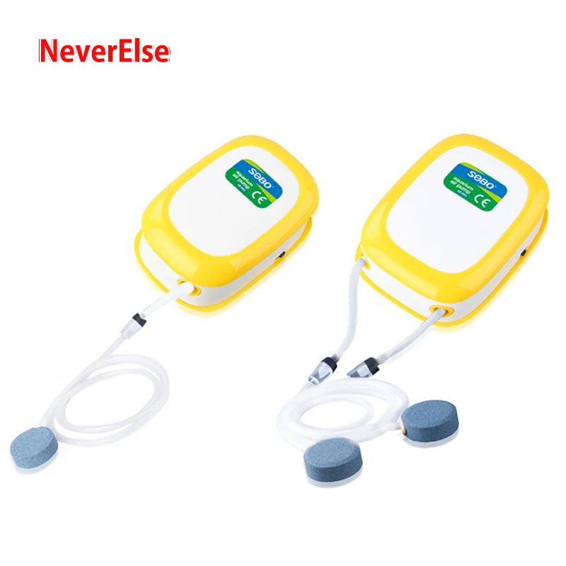 Аквариумный Мощный Тихий воздушный компрессор кислородный насос с одним/двумя