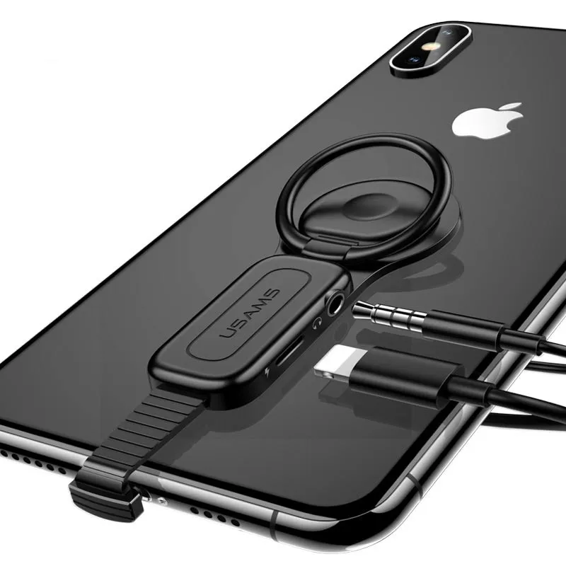 3 в 1 адаптер Lightning 5 мм для IPhone XS 8 7 OTG Аудио держатель телефонного звонка зарядное